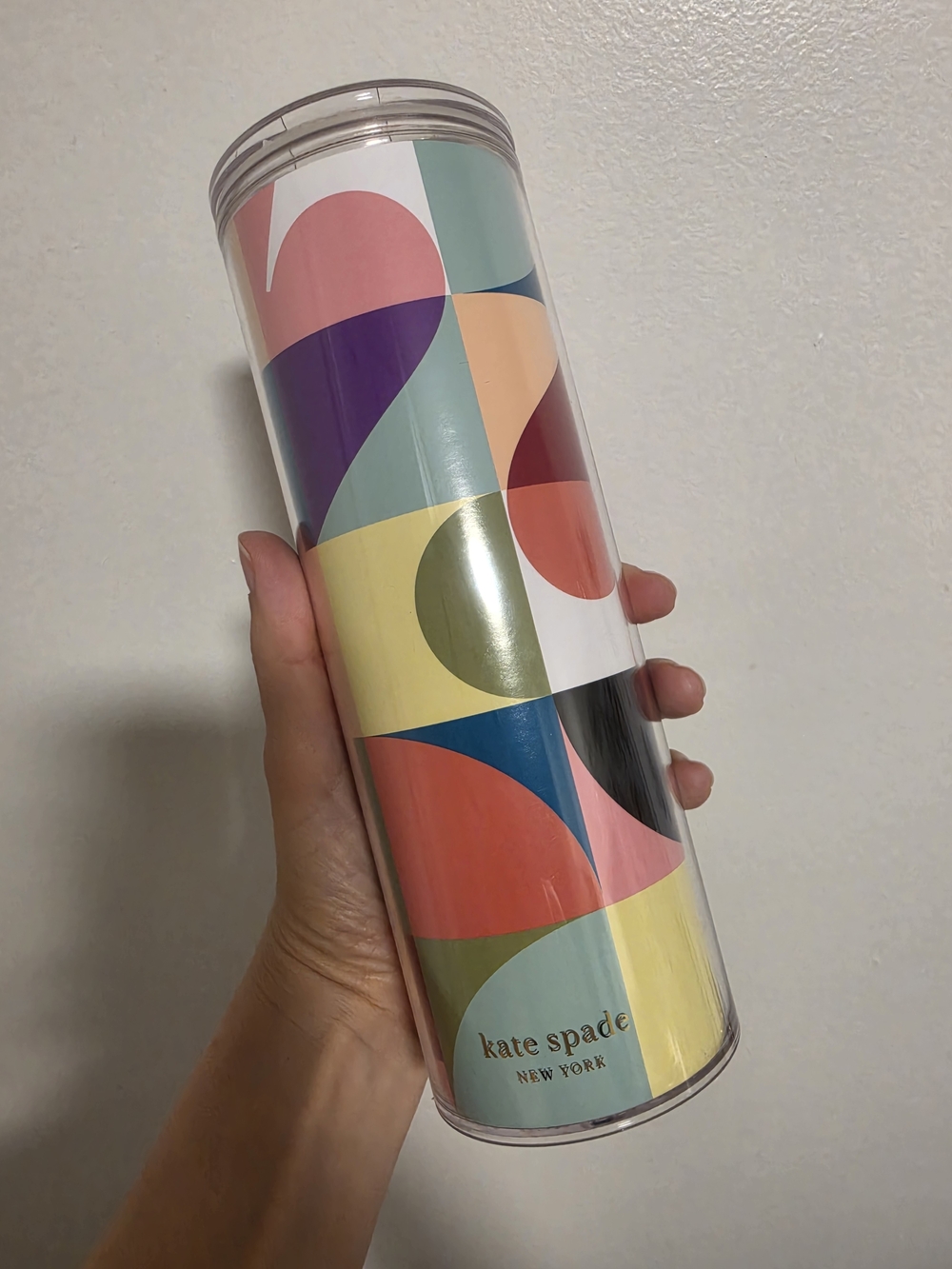 Kate Spade Geometric Multi-Color Tumbler